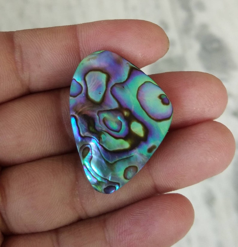 R1575 Natural Abalone Paua Shell cabochons,35X25mm,41.70.cts,..