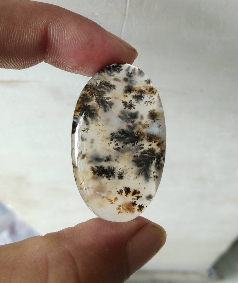 Dendritic moss agate cabochons 38X22mm 37.10cts... R1300 | Etsy