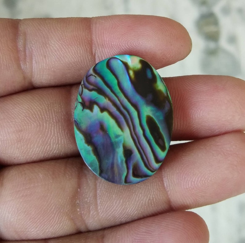 R1597 Natural Abalone Paua Shell cabochons,29X22mm,26.20.cts,..