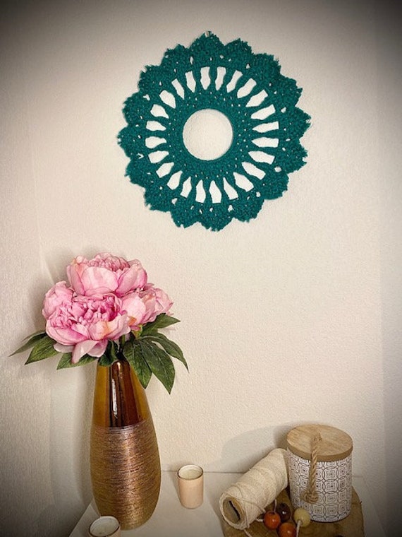 Couronne Rosace Macramé