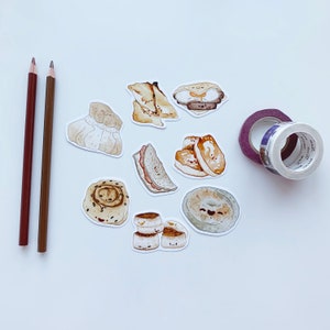 British Breads Sticker Set - paquete de pegatinas lindo - paquete de pegatinas de vinilo - conjunto de pegatinas