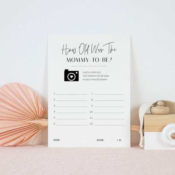 How Old Was She Game - Etsy