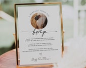 Message from the Bump Sign, Minimal Baby Shower Signage, Baby Bump Sign Photo, Baby Thank You Template, Minimalist Gender Neutral Corjl PP50