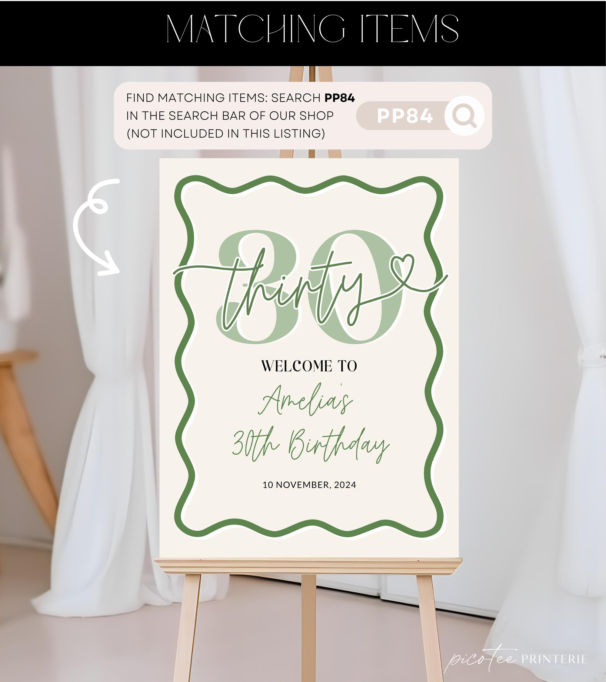 Wavy Border 60th Birthday Invitation Women, Sage Green Scalloped 60 ...