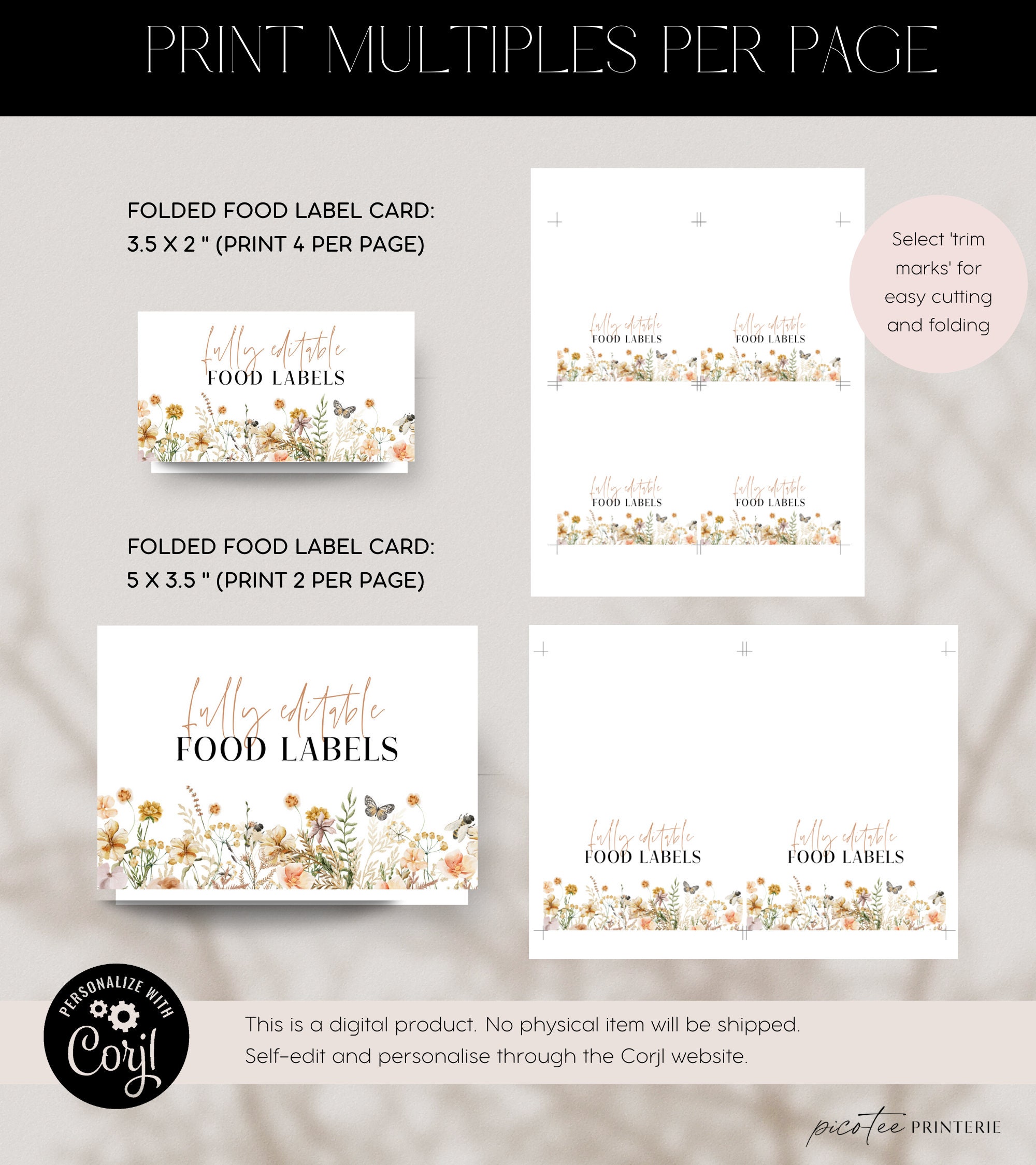 Wildflower Mommy’s Craving Station Sign, Boho Floral Baby Shower ...