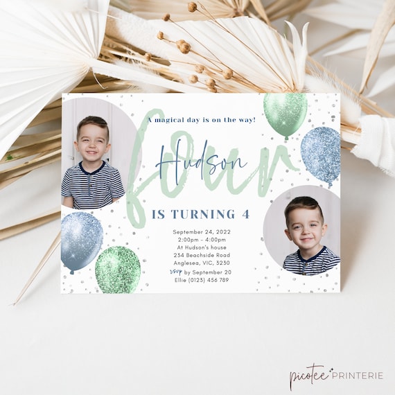 Birthday invitation for boy discount