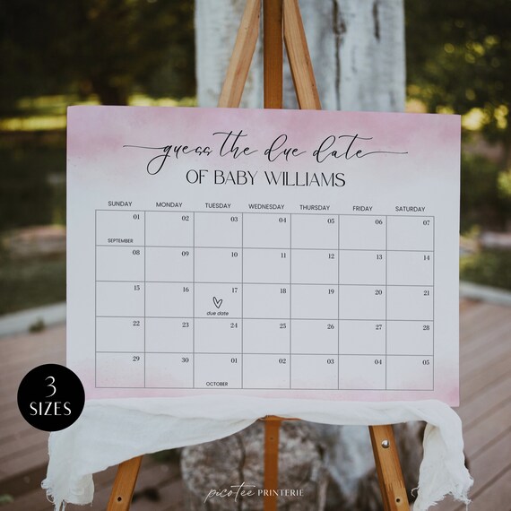 Guess the due date sale