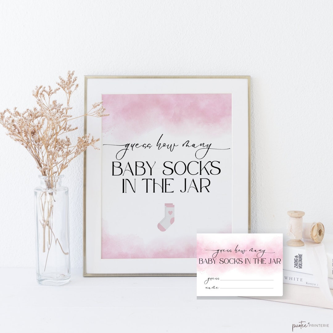 Free Printables For Baby Shower Guessing Socks