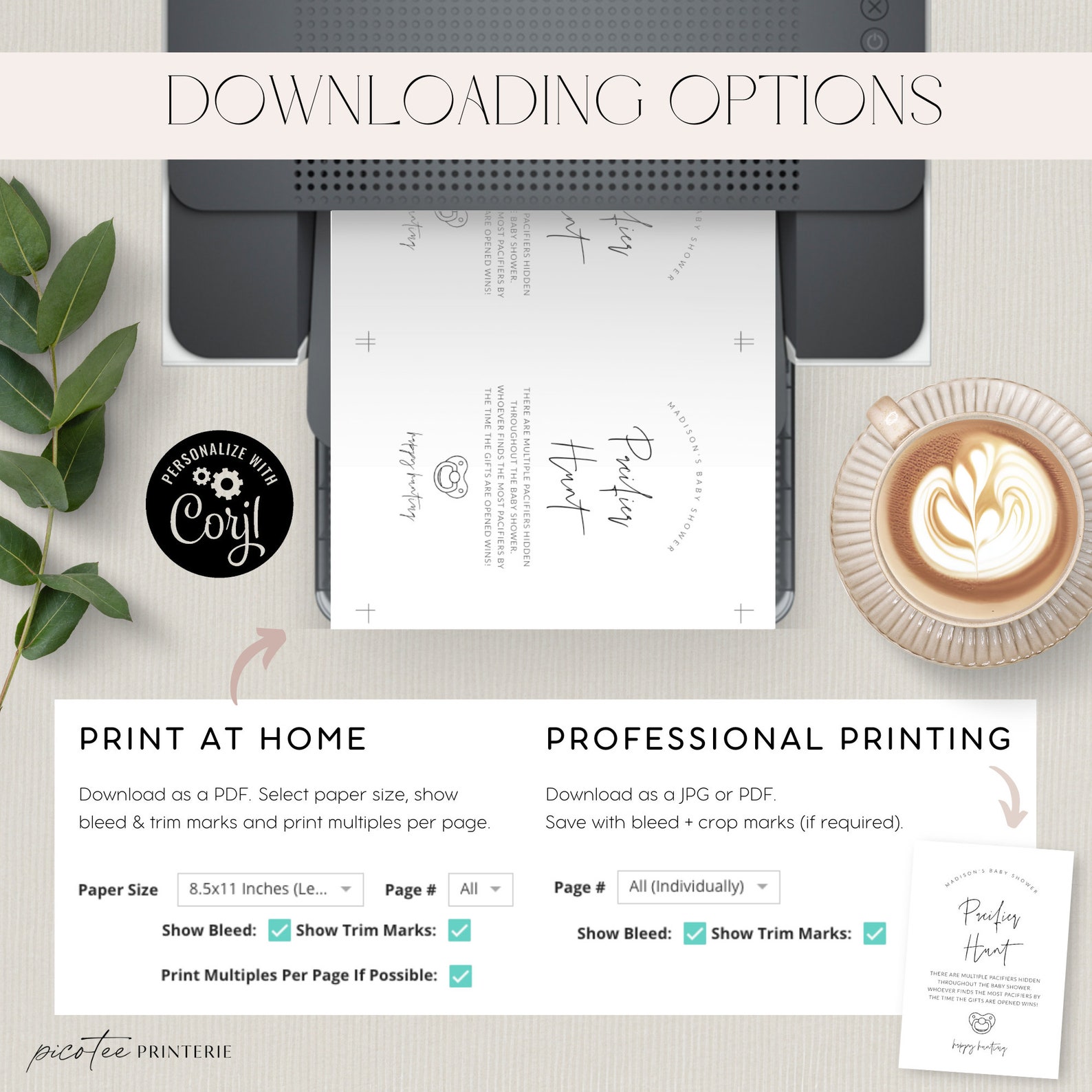 Pacifier Hunt Baby Shower Game, Printable Pacifier Hunt Game ...