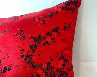 Traditional Chinese print pillowcases cushion cover, oriental style, 100% pure silk brocade fabric, silk cushion cover pillowcase