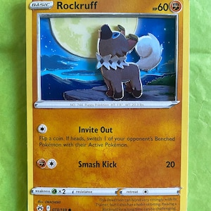shiny rockruff pokemon card Rockruff - SWSH12: Silver Tempest Trainer Gallery [ULTRA RARE]