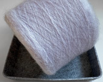 Baby Alpaca Mohair Lace Yarn: Soft Lilac Italian Knitting Yarn