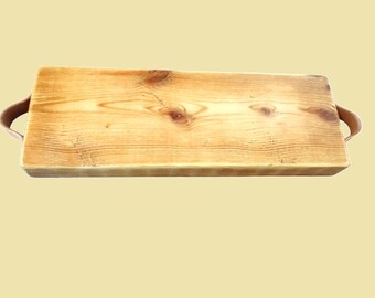 Handmade Wooden Chopping Board, Serving Platter, Serving Board, Table Centre Piece, Farmhouse, Rustic Vintage Display Decoration