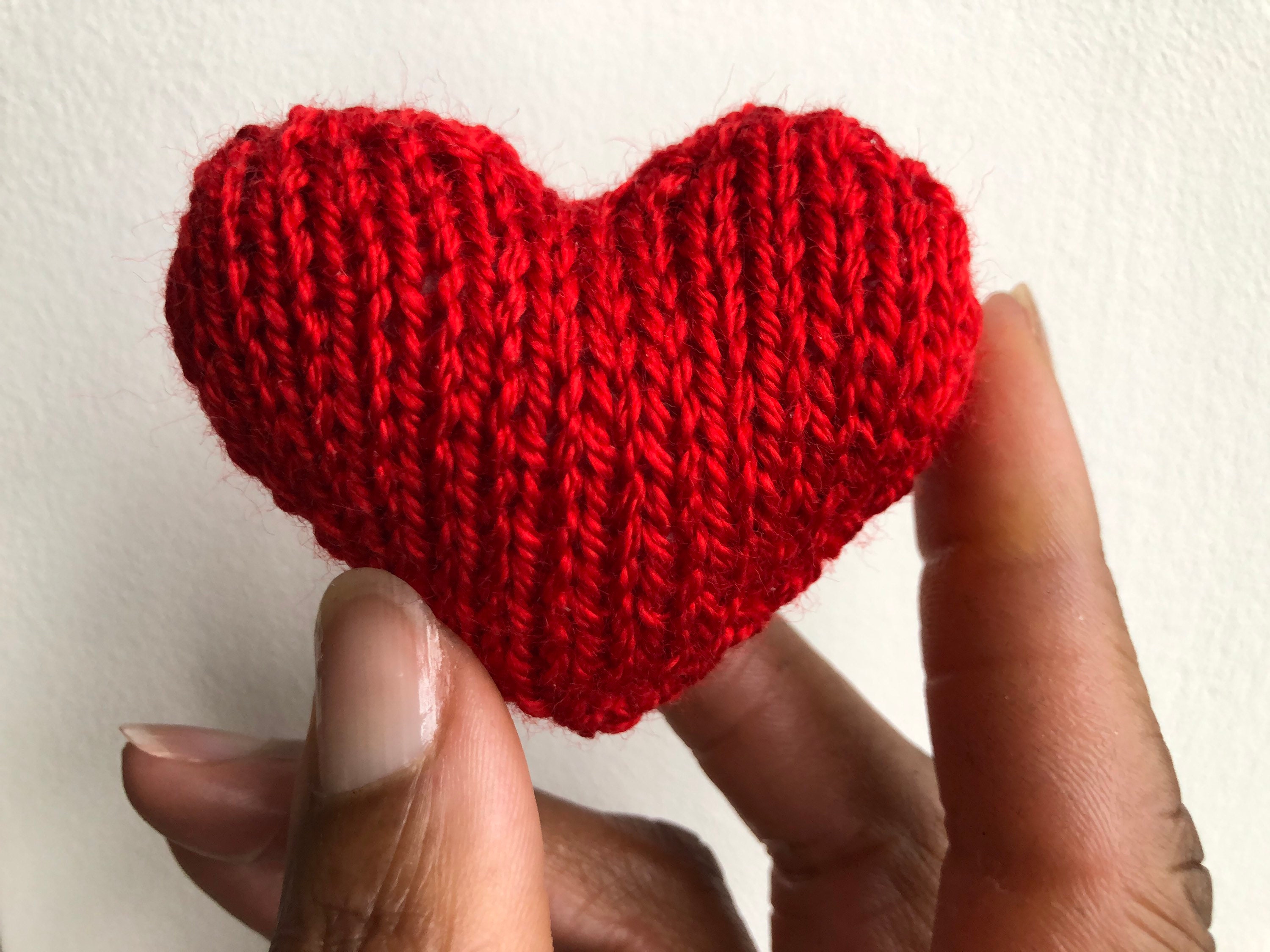 Knitted Heart Etsy