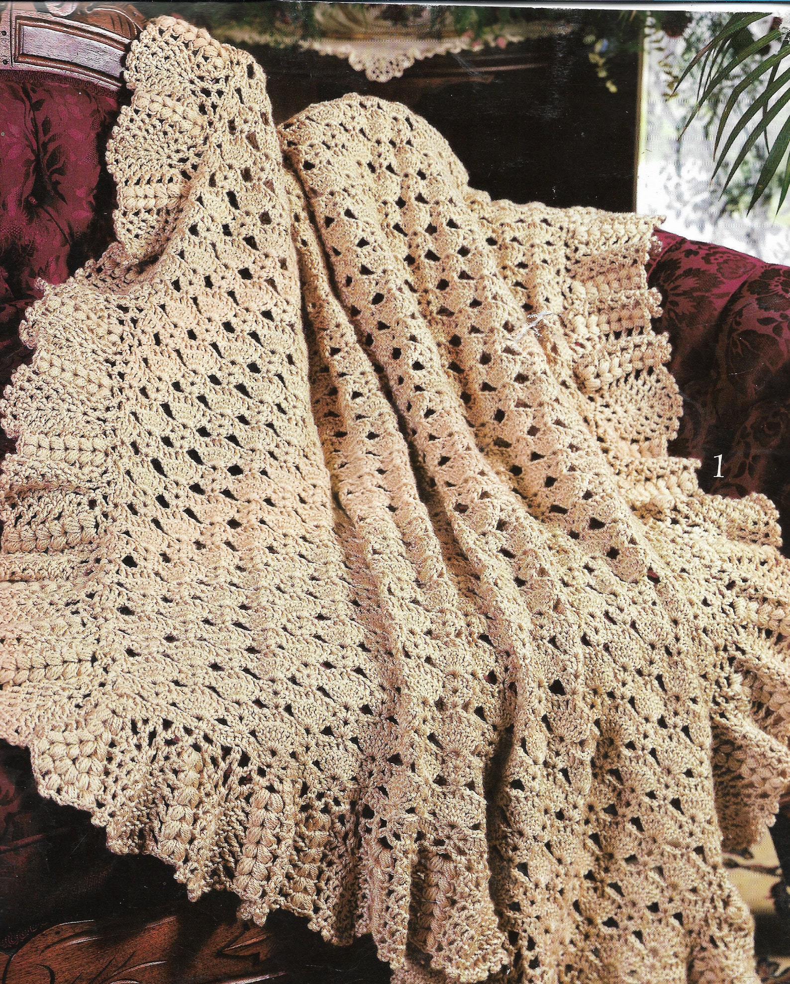 Vintage Afghan Pattern Crocheted Afghan PDF Crochet Pattern Etsy