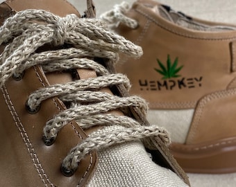 HempKey® Repelente al agua botas de cáñamo de cáñamo genuino botas de cáñamo personalizadas para hombres