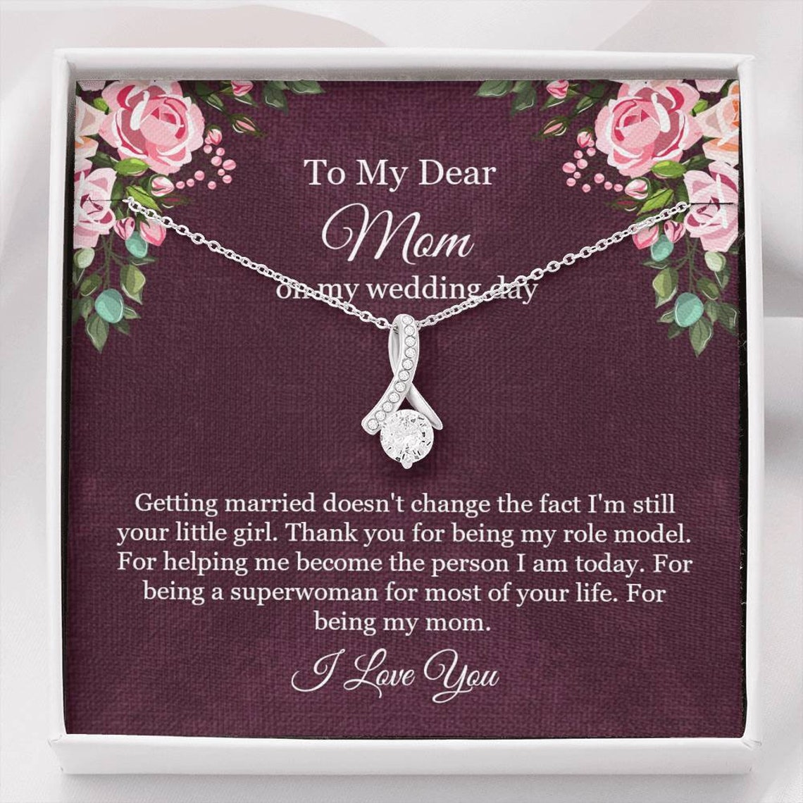 Mom Wedding Gift from Bride Gift for Mom on Wedding Day Etsy