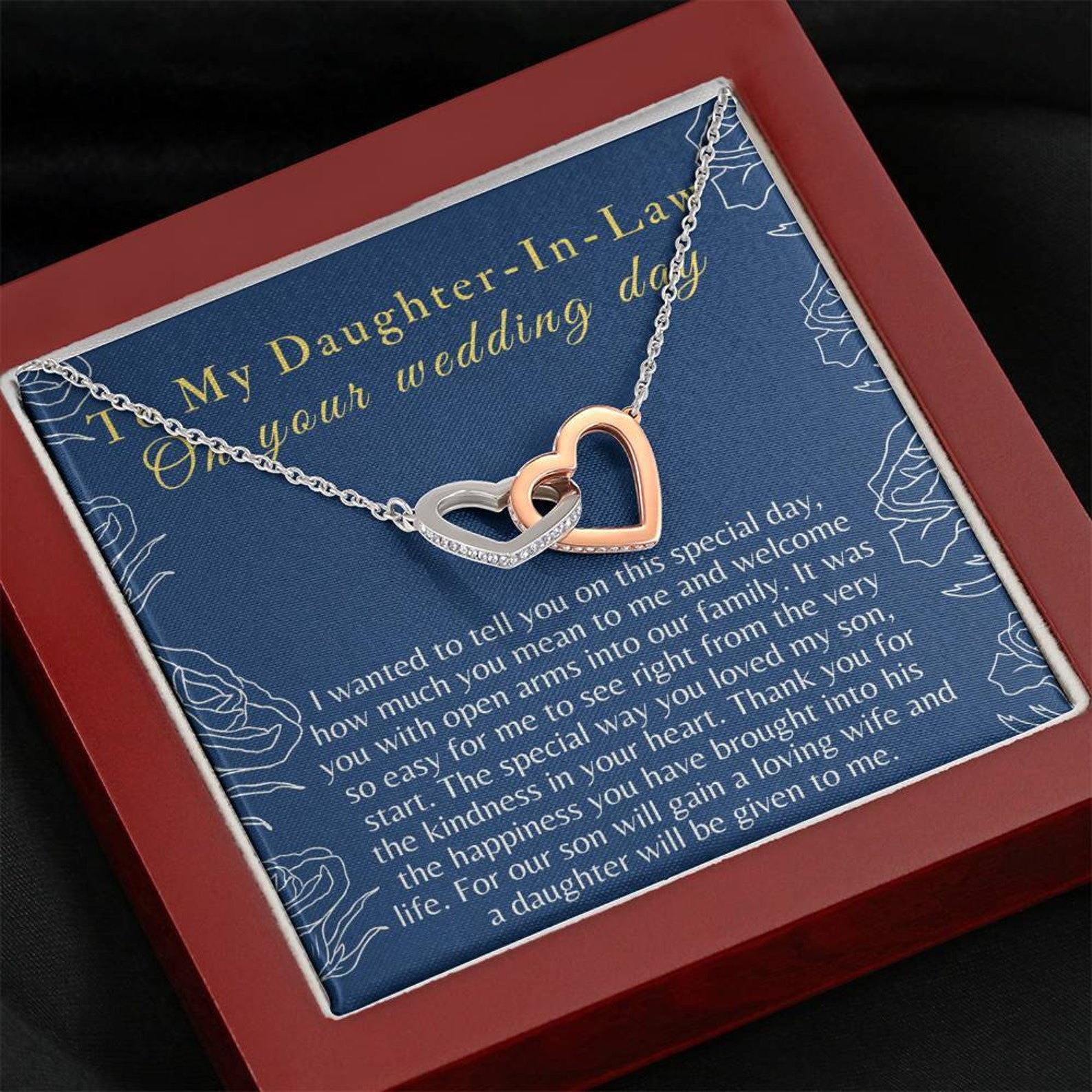 To My Daughter - In-Law on Her Wedding Day Gift Gifts for 