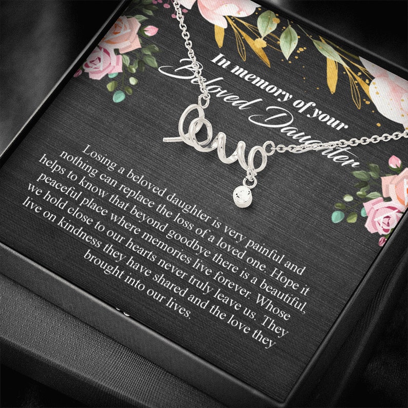 Bereavement Gift Daughter Memorial Necklace Sympathy Gift In Memory of Your Daughter Gift Sorry for Your Loss Loss of Daughter Necklace