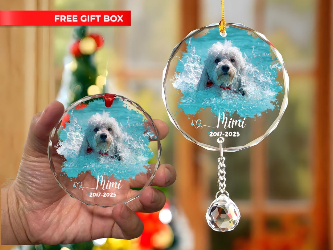 Rainbow Bridge Suncatcher Pet Personalized, Custom Dog Memorial Glass ...