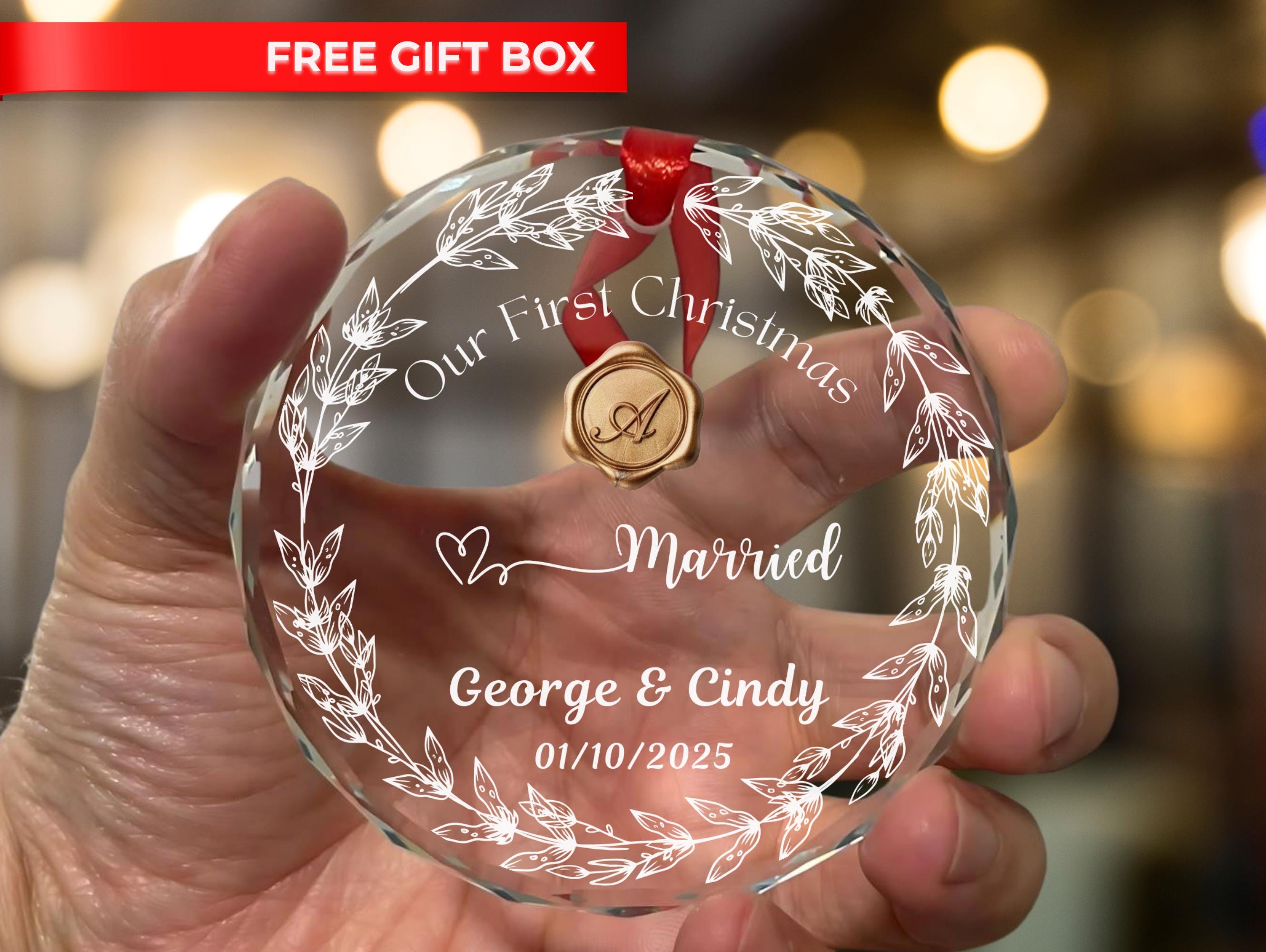 Buy Personalized Our First Christmas As Mr And Mrs Married