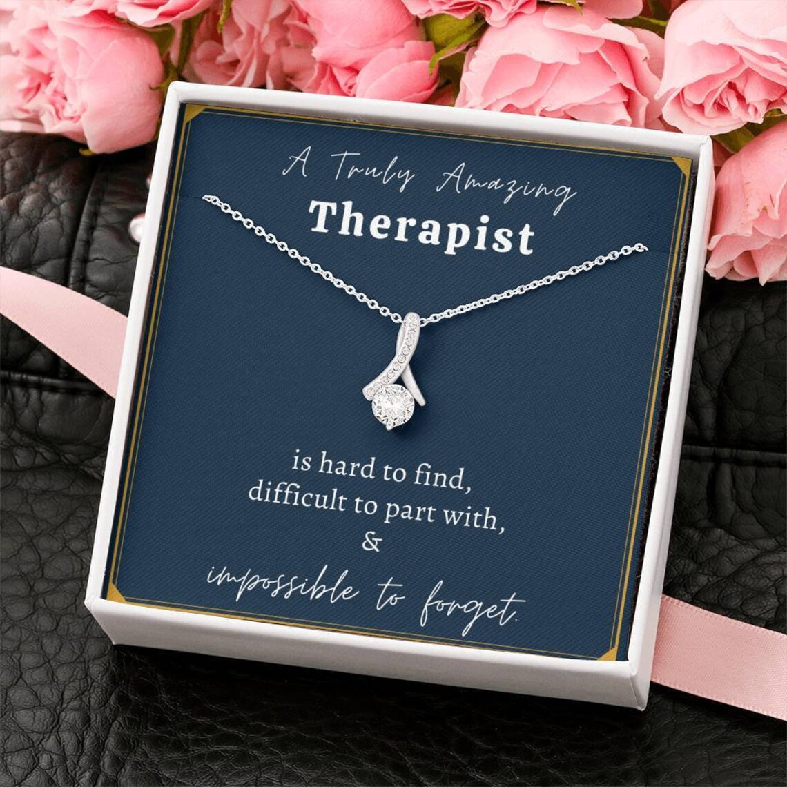Therapist Gift for Women Necklace Gift for Therapist A Truly Etsy