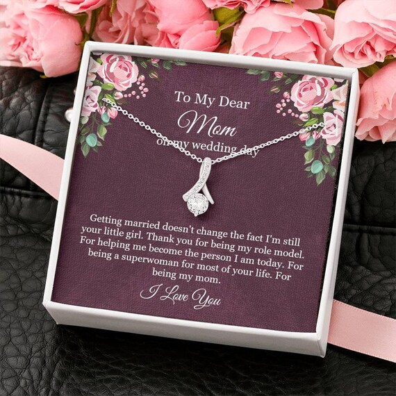 Mom Wedding Gift from Bride Gift for Mom on Wedding Day Etsy