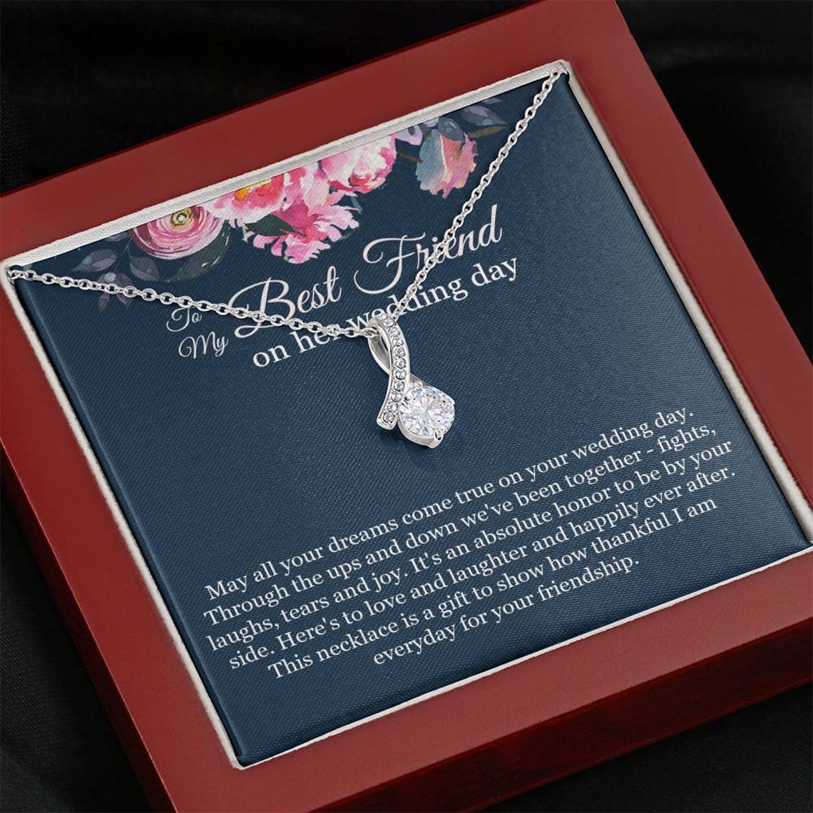 Best Friend Gift on Her Wedding Day Best Friend to Bride Etsy