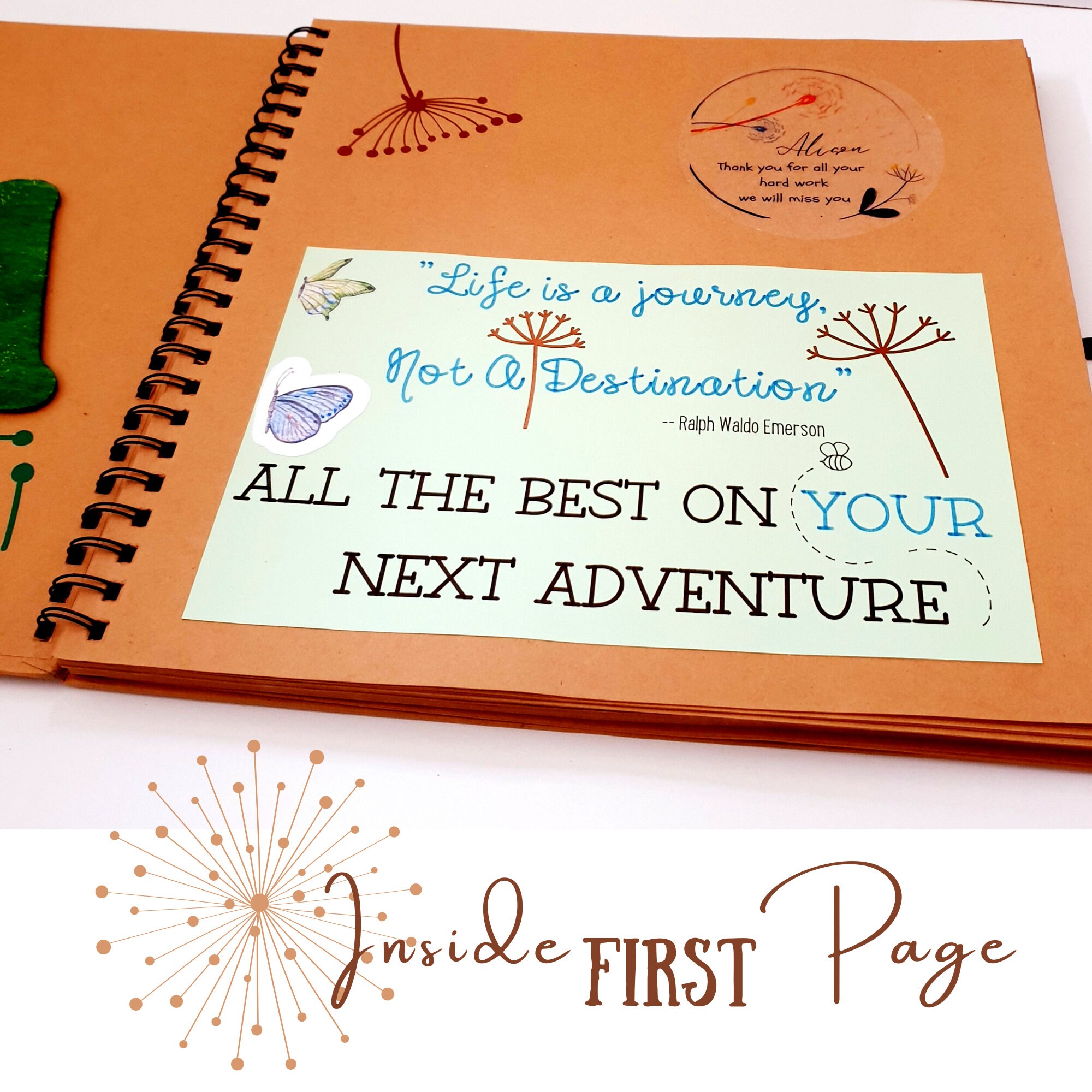 Personalised Farewell Memory Book Farewell Scrapbook Etsy