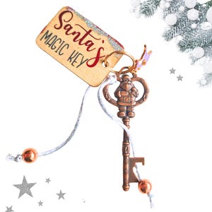 Personalised Santa&#39;s Magic Key: Christmas Eve Children&#39;s Keepsake