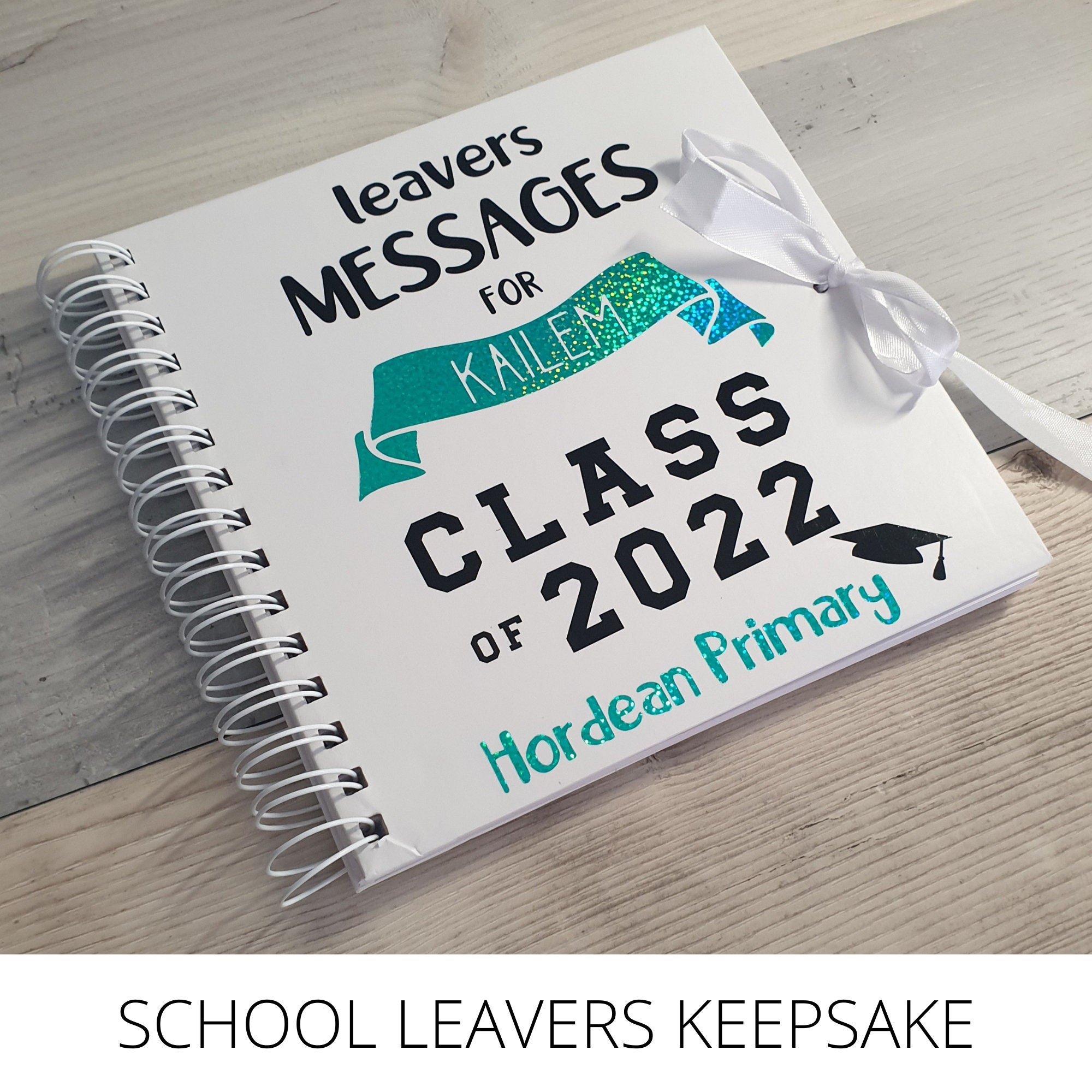 School Leavers Messages Book Personalised Keepsake Leavers Etsy UK