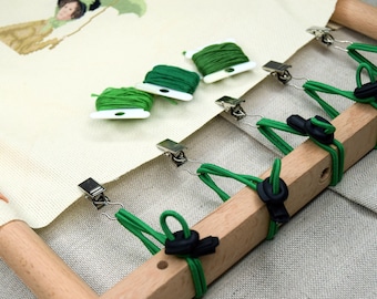 Side Tensioners for Cross Stitch Frames – Adjustable Fabric clips for Perfect Tension