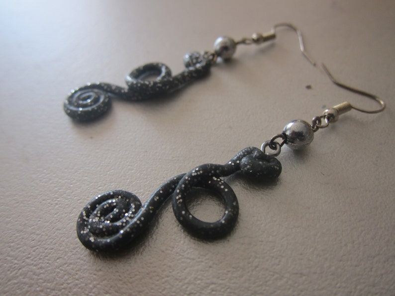 Lovely grey earrings