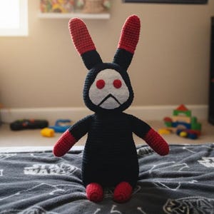 Lula the Tooka Cat Doll, Lula Feline Amigurumi Art Doll, Omega's Crochet Doll, Wrecker's Doll, Knitted Tooka Cat, Fantastic Tooka Cat Doll