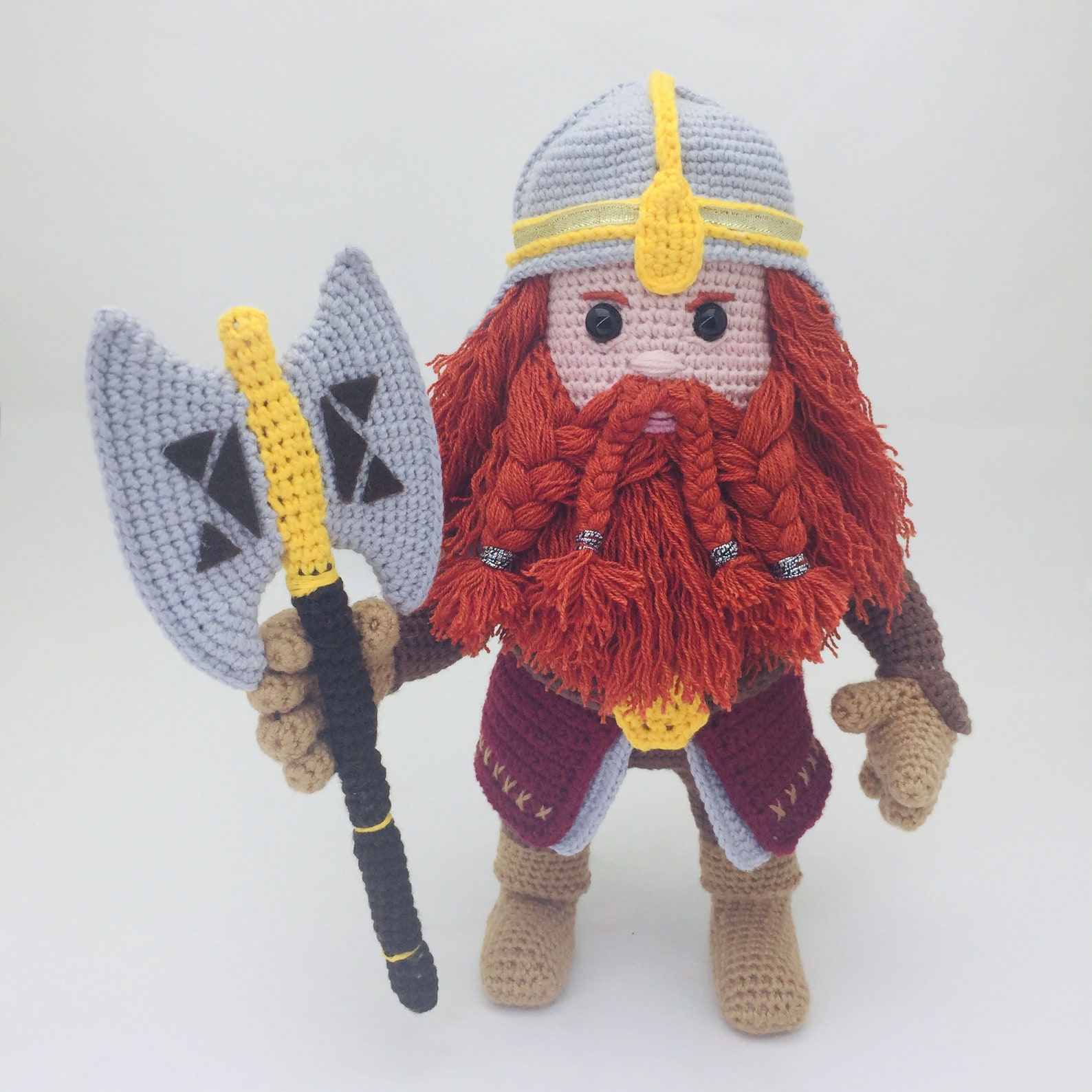 Gimli Home Decor Plush Gimli Crochet Figurine Gimli the Etsy