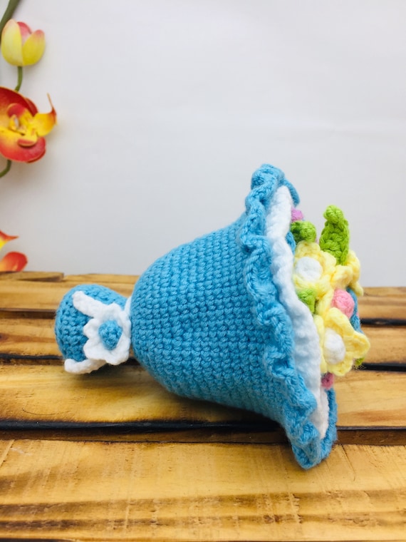 かぎ針編みブーケプリンセスリバーシブルドール、クリエイティブな