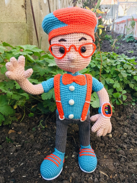 Blippi Inspired Amigurumi Doll, Blippi Crochet Doll, Toddler Toys, Handmade  Blippi Toys, Blippi Baby Shower Decor, Blippi Decorations -  Canada