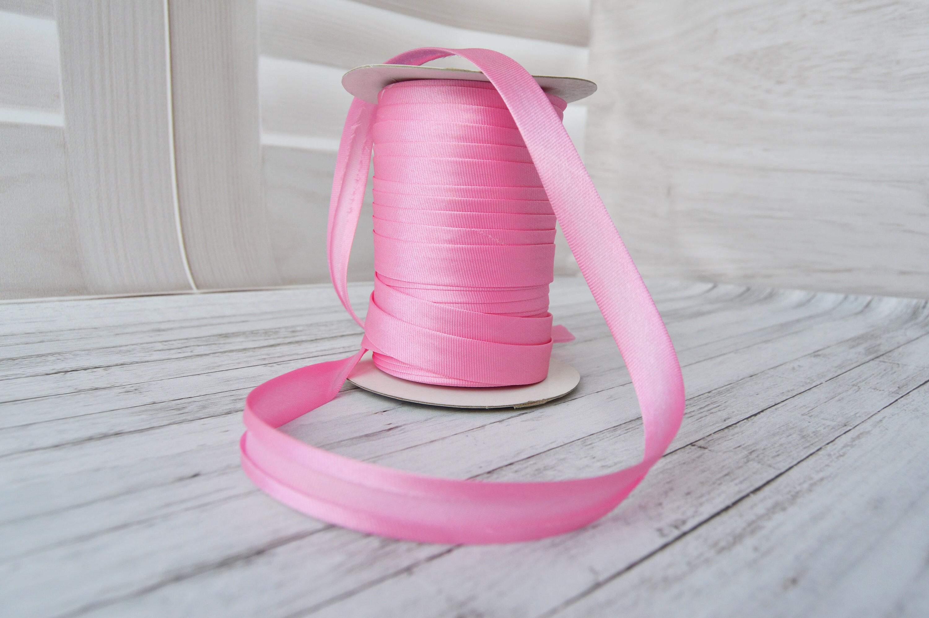 Rosa satin Bias Tape Einzelne Falten Bias Tape 5/8 Zoll 15 mm Etsy