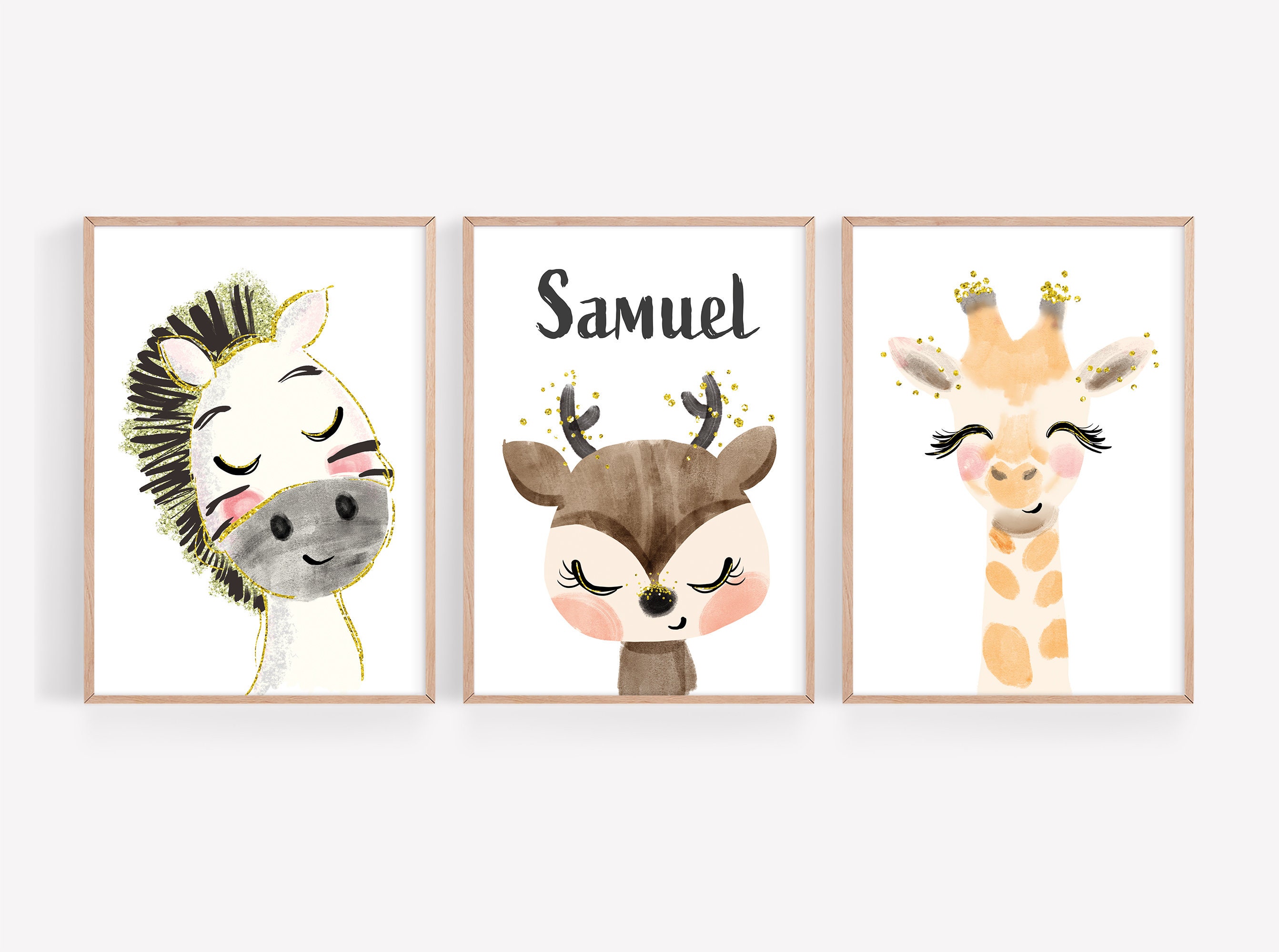 personalised-wall-art-for-kids-animal-wall-decor-watercolour-etsy