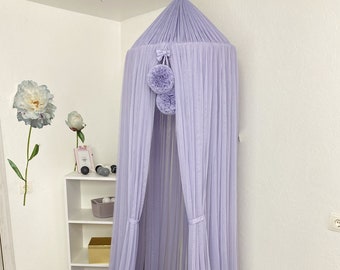 Canopy for toddler bed, Nursery canopy, Custom baldachin, Tulle baldachin, Play canopy, Princess baldachin, Canopy bed for baby girl sheer