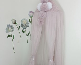 Kids bed canopy for girls, Tulle princess tent, Play canopy, Nursery canopy, Bed canopy, Kids canopy, Playroom canopy, Crib canopy bed