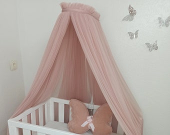 Crib Canopy for Nursery With Stand, Kids Hanging Tent for Nursery