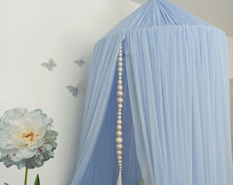 Kids Room Canopy Tent, Nursery Play Canopy, Toddler Bed Canopy, Reading Nook for Children, Hanging Playroom Canopy Decor, Montessori Decor