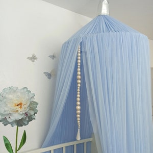 Kids Room Canopy Tent, Nursery Play Canopy, Toddler Bed Canopy, Reading Nook for Children, Hanging Playroom Canopy Decor, Montessori Decor