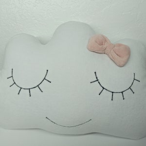 Poduszka w kształcie chmurki do pokoju dziecięcego, miękka bawełniana poduszka dekoracyjna, prezent na baby shower, uroczy wystrój pokoju dziecięcego, poduszka dekoracyjna do pokoju dziecięcego, prezent dla noworodka