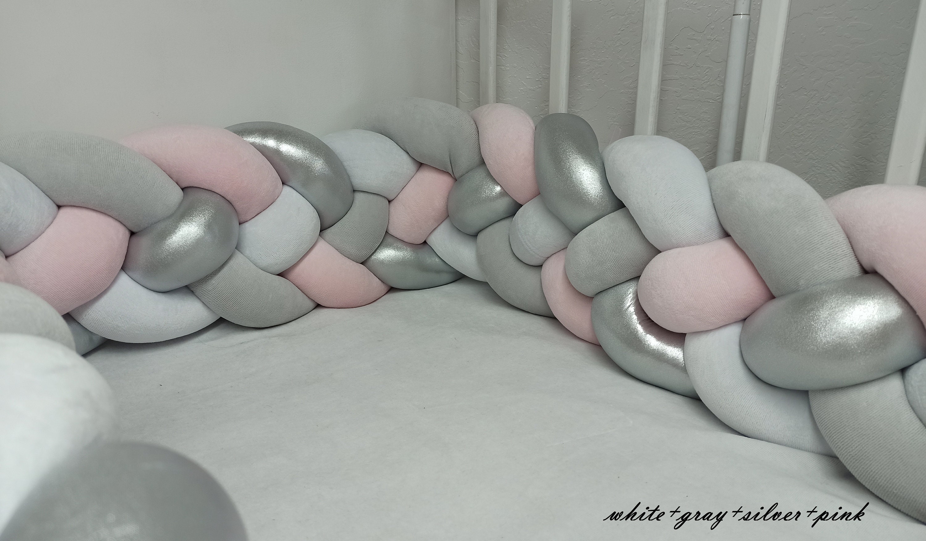 Double Bumper Decorative Pillow Bedding Cradle Bumper Pads Etsy