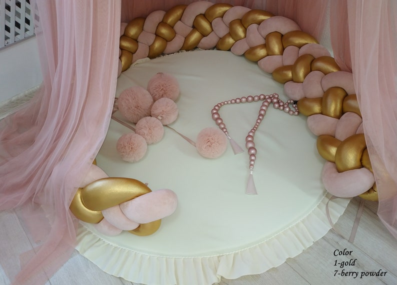 Double Bumper Decorative Pillow Bedding Cradle Bumper Pads Etsy