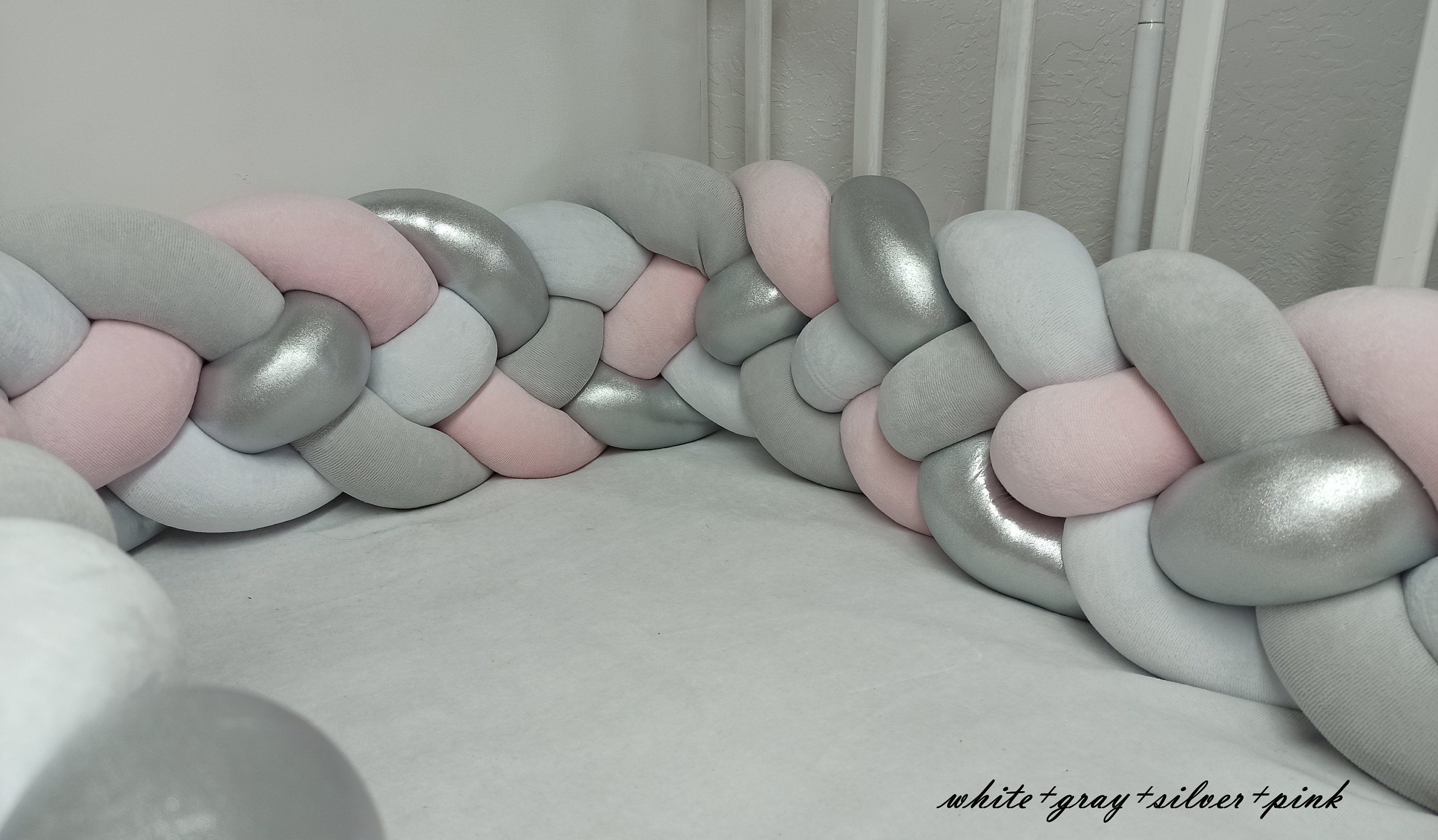 Soft Double Bumper Bedding Cradle Bumper Pads Decorative Etsy