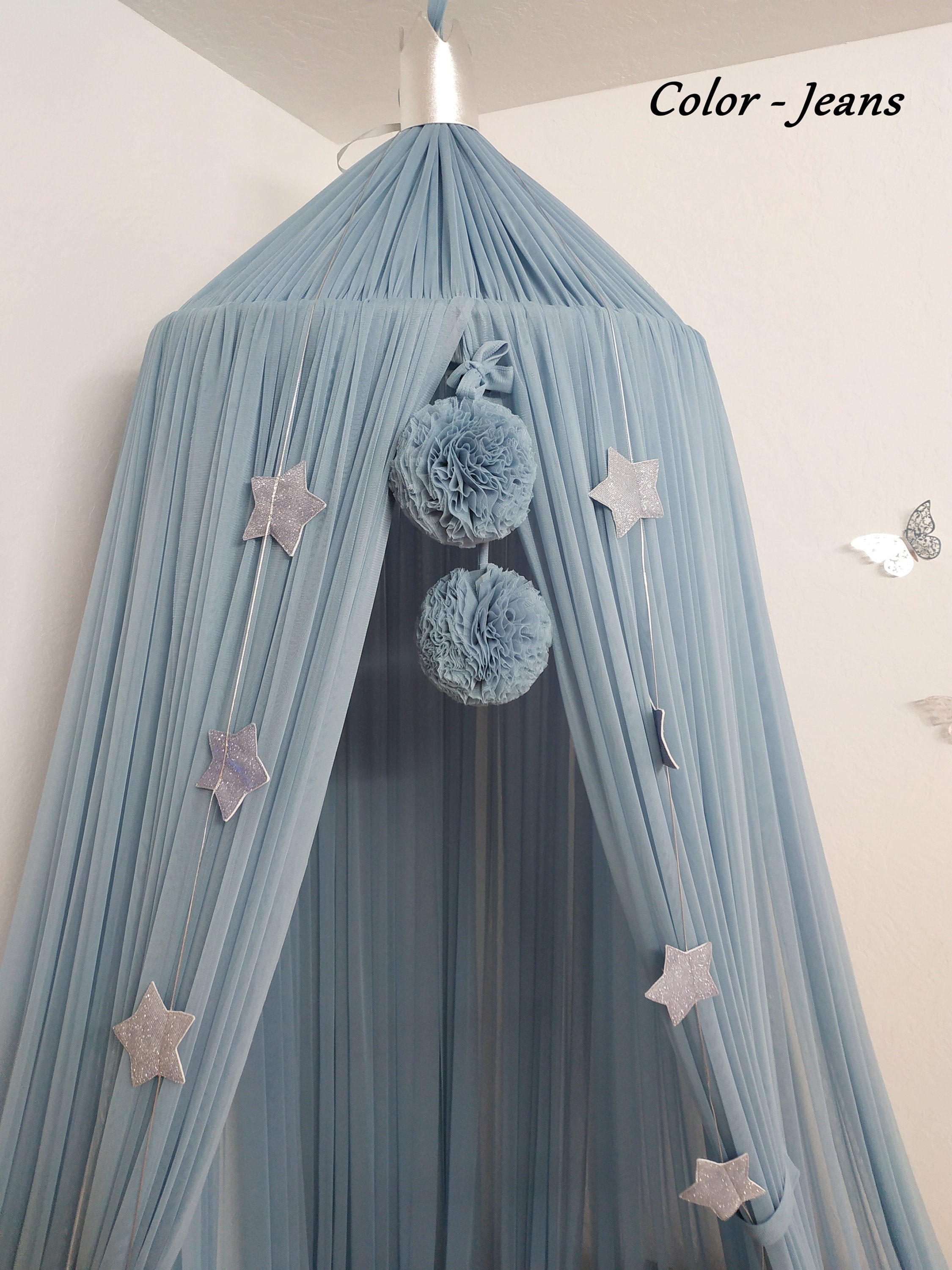Play canopy for boy Custom Canopy Crib blue Canopy Nursery Etsy
