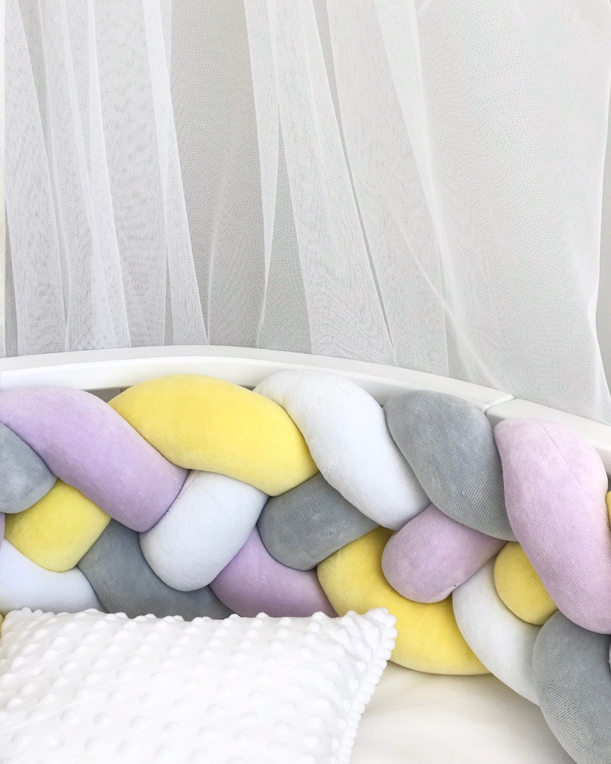 Double Bumper Decorative Pillow Bedding cradle bumper pads Etsy